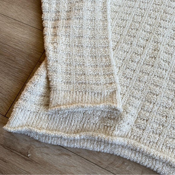 Eileen Fisher sweater Organic Cotton funnel neck textured woven pullover large - Picture 6 of 14